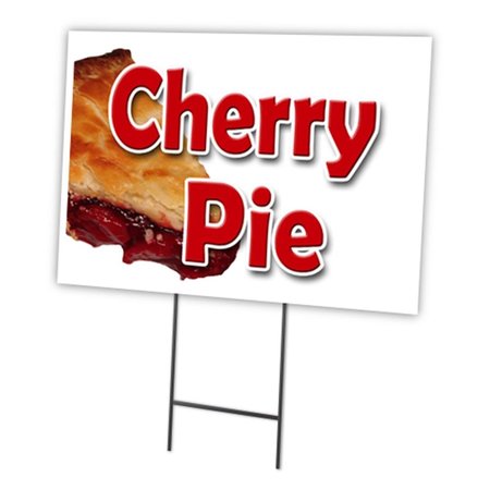 AMISTAD 12 x 16 in. Cherry Pie Yard Sign & Stake AM2504575